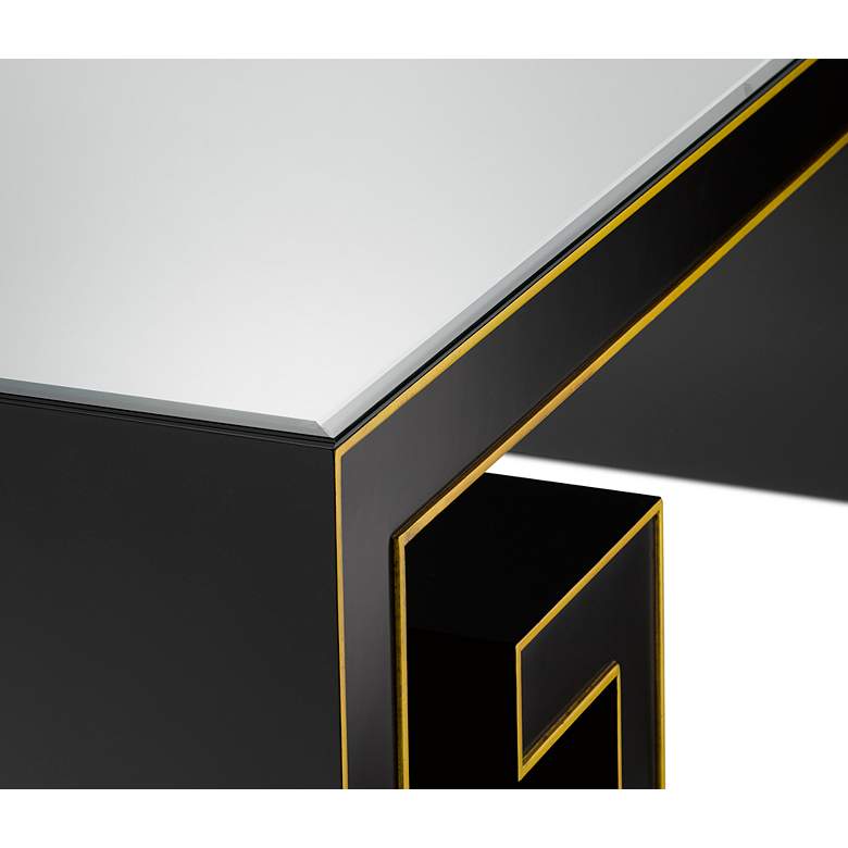 Image 4 Currey and Company Artemis 48"W Caviar Black and Gold Cocktail Table more views