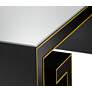 Currey and Company Artemis 48"W Caviar Black and Gold Cocktail Table