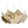 Currey & Company Artiste 33" Wide Silver Leaf Chandelier