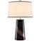 Currey and Company Artois Black and Copper Glass Table Lamp