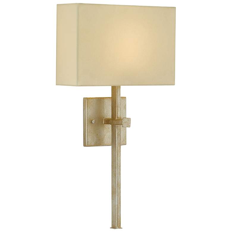 Image 1 Currey & Company Ashdown Silver 1-Light Wall Sconce