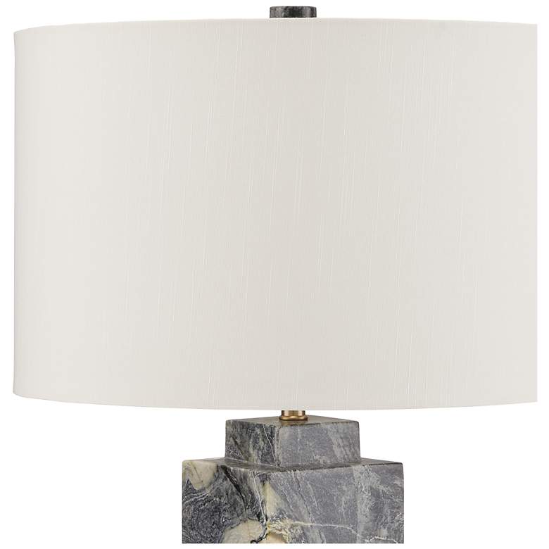 Image 5 Currey & Company Ashlar 24" High Modern Marble Table Lamp more views