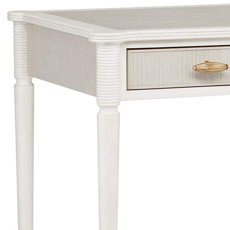 Image 3 Currey and Company Aster 54 inch Wide Off-White 3-Drawer Desk more views