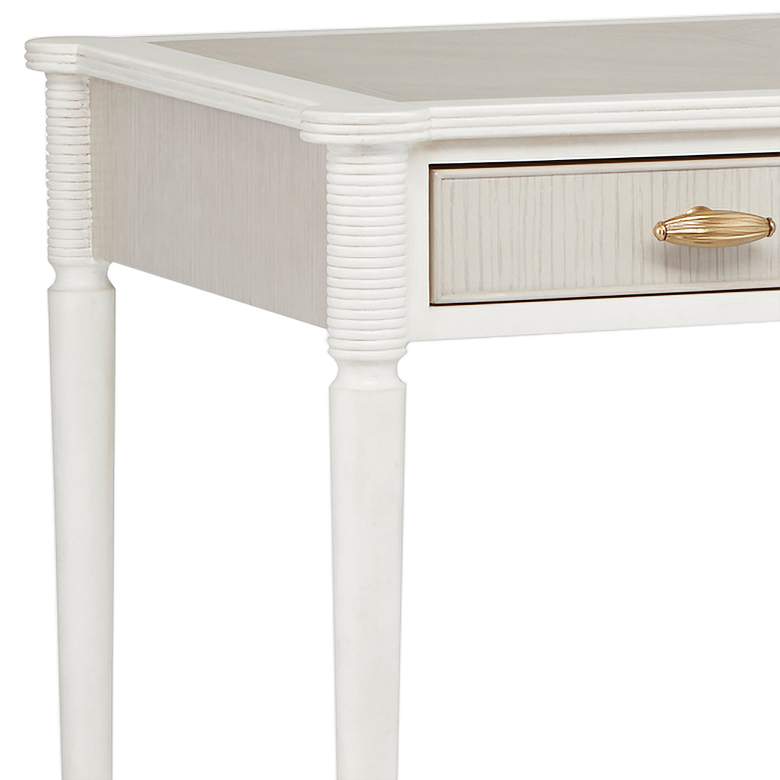 Image 3 Currey and Company Aster 54" Wide Off-White 3-Drawer Desk more views