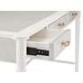 Currey and Company Aster 54" Wide Off-White 3-Drawer Desk in scene