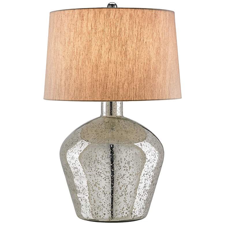 Image 1 Currey and Company Asterisk Mercury Glass Table Lamp