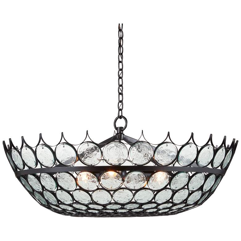 Image 1 Currey & Company Augustus 38.5" Wide Art Glass Chandelier