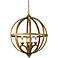 Currey and Company Axel Orb 5-Light 32" Wide Chandelier