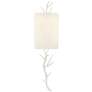 Currey &#38; Company Baneberry White 1-Light Wall Sconce, Right