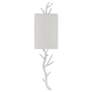 2_Currey & Company Baneberry White 1-Light Wall Sconce, Right more views