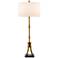 Currey and Company Bansari Antique Brass Bamboo Table Lamp