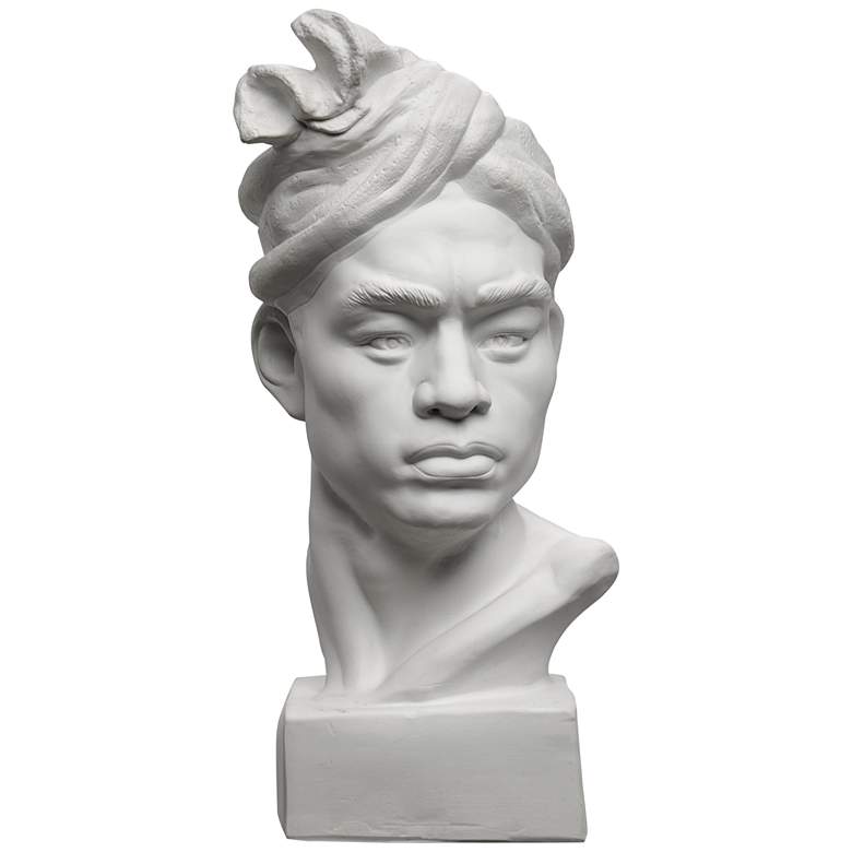 Image 1 Currey and Company Barbados 22" High Plaster Rough Bust