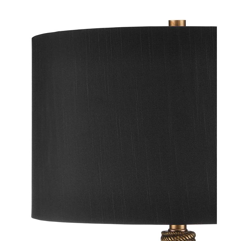 Image 4 Currey & Company Baroque Antique Brass Table Lamp more views