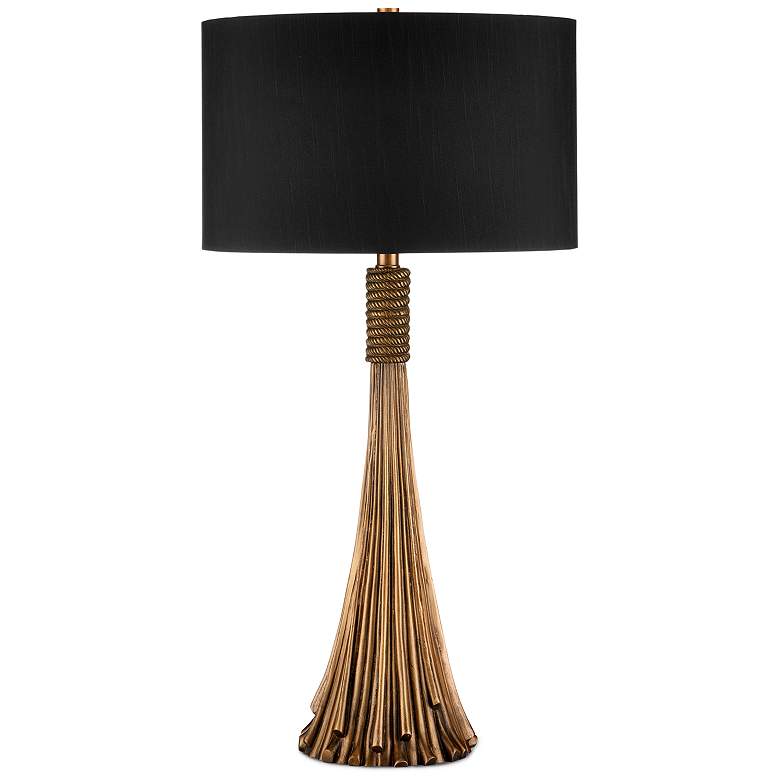 Image 5 Currey & Company Baroque Antique Brass Table Lamp more views