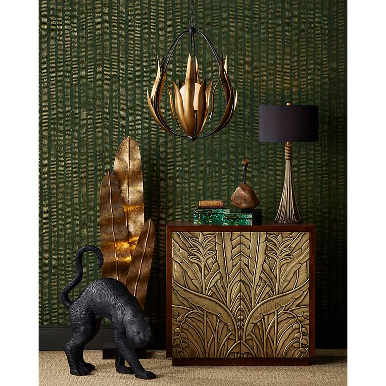 Image 6 Currey & Company Baroque Antique Brass Table Lamp more views