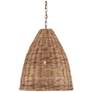 1_Currey & Company Basket 21" Natural 1-Light Pendant