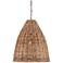 Currey & Company Basket 21" Natural 1-Light Pendant