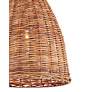 2_Currey & Company Basket 21" Natural 1-Light Pendant more views