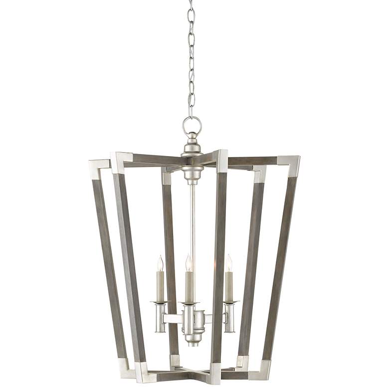 Image 2 Currey & Company Bastian 23 1/2" Chateau Gray 3-Light Pendant