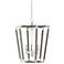 Currey & Company Bastian 23 1/2" Chateau Gray 3-Light Pendant