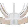 3_Currey and Company Bastian 31" High Sandstone Finish Orb Chandelier more views