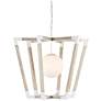 1_Currey & Company Bastian 37" Wide Sandstone Pendant Light