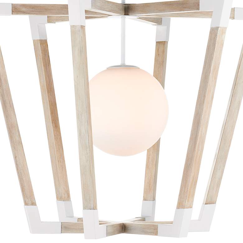 Image 2 Currey & Company Bastian 37" Wide Sandstone Pendant Light more views