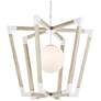 3_Currey & Company Bastian 37" Wide Sandstone Pendant Light more views