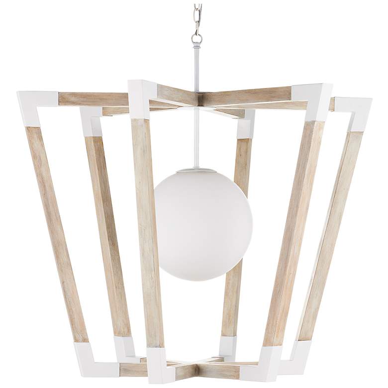 Image 5 Currey & Company Bastian 37" Wide Sandstone Pendant Light more views