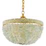 2_Currey & Company Bayou 19" Wide Gold Seaglass Pendant Light