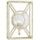 Currey & Company Beckmore Silver 1-Light Wall Sconce
