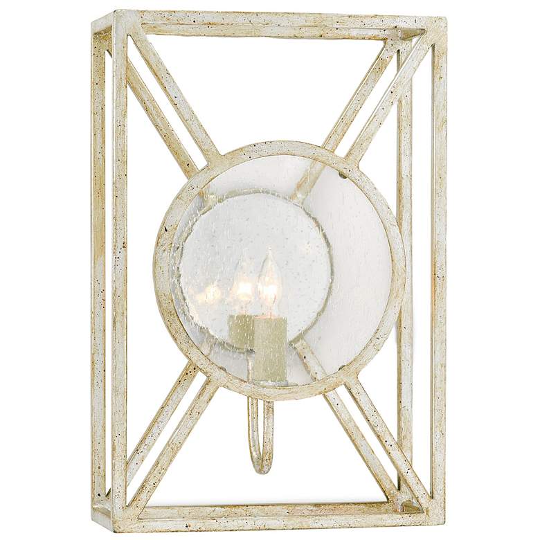 Image 1 Currey & Company Beckmore Silver 1-Light Wall Sconce