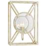 Currey &#38; Company Beckmore Silver 1-Light Wall Sconce