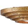 2_Currey & Company Belle 36" Wide Luxe Modern Gold Leaf Chandelier more views