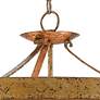 3_Currey & Company Belle 36" Wide Luxe Modern Gold Leaf Chandelier more views