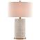 Currey and Company Bellemeade Ivory and Brass Table Lamp