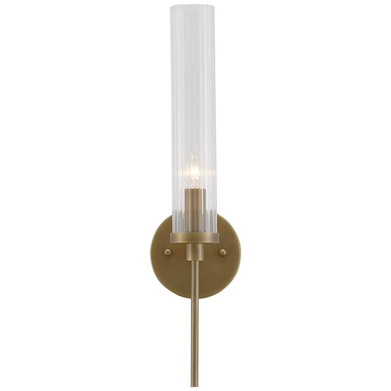 Image 3 Currey & Company Bellings 18 1/4" High Antique Brass Wall Sconce more views