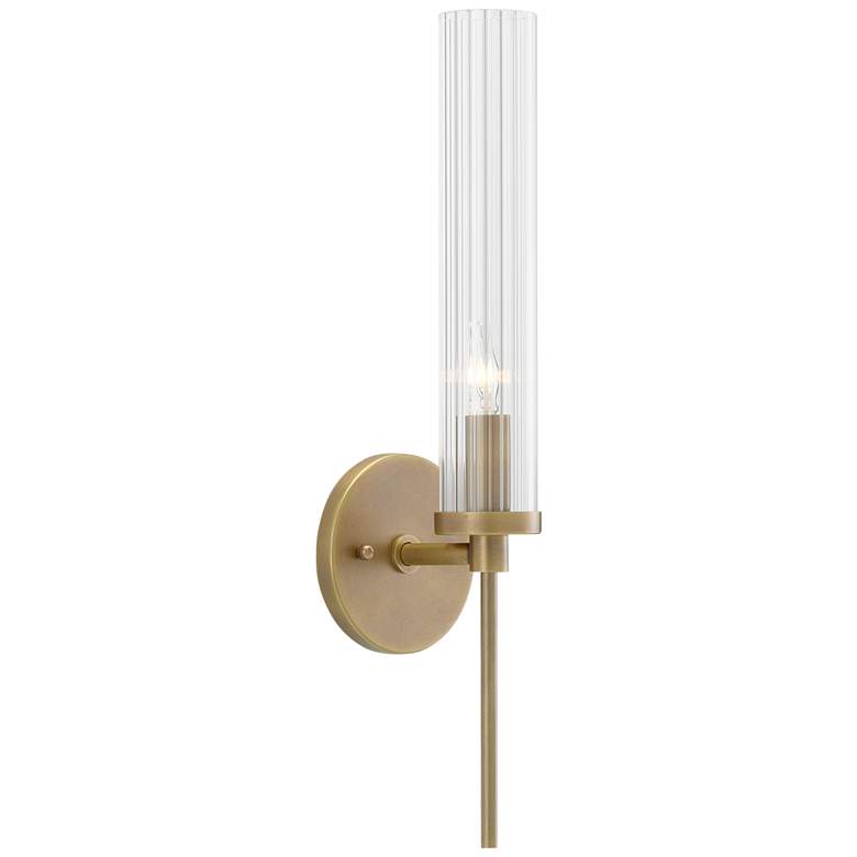 Image 4 Currey & Company Bellings 18 1/4" High Antique Brass Wall Sconce more views