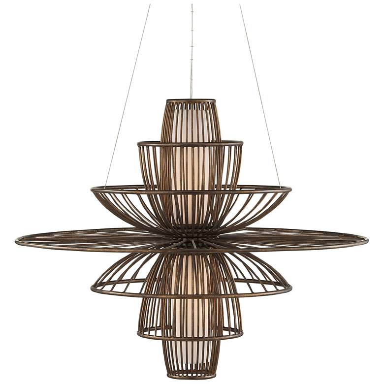Image 1 Currey & Company Benjiro 42" Wide Modern Geometric Chandelier