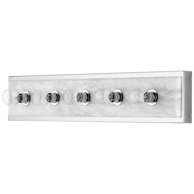Image 1 Currey & Company Berdine Large Nickel 5-Light Wall Sconce