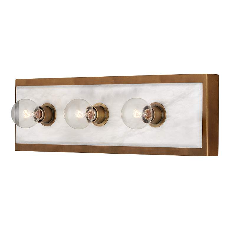 Image 1 Currey & Company Berdine Medium Brass 3-Light Wall Sconce