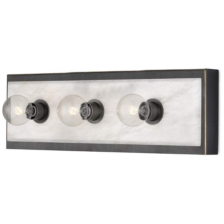 Image 4 Currey & Company Berdine Medium Bronze 3-Light Wall Sconce more views