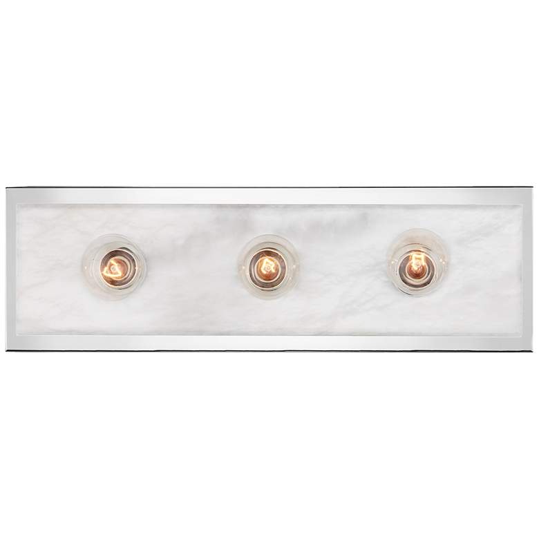 Image 1 Currey & Company Berdine Medium Nickel Bath 3-Light Wall Sconce