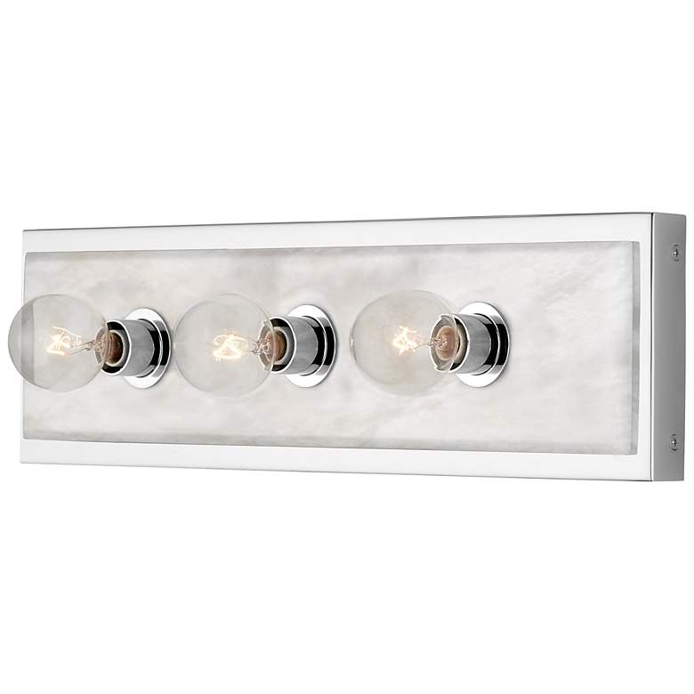Image 4 Currey & Company Berdine Medium Nickel Bath 3-Light Wall Sconce more views