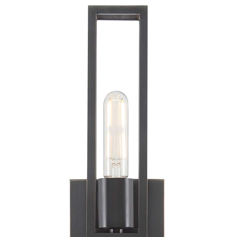 Image 4 Currey & Company Bergen 21"H Oil Rubbed Bronze 2-Light Wall Sconce more views