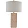 Currey and Company Bertrand Natural Leather Table Lamp