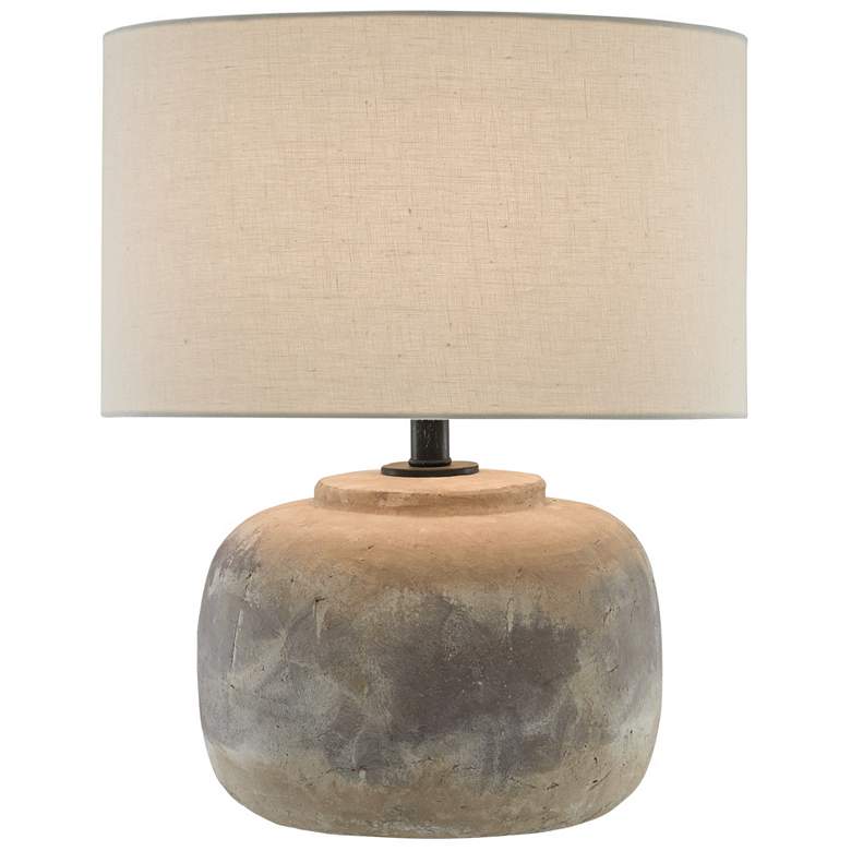 Image 2 Currey &amp; Company Beton 20 inchH Antique Earth Concrete Table Lamp