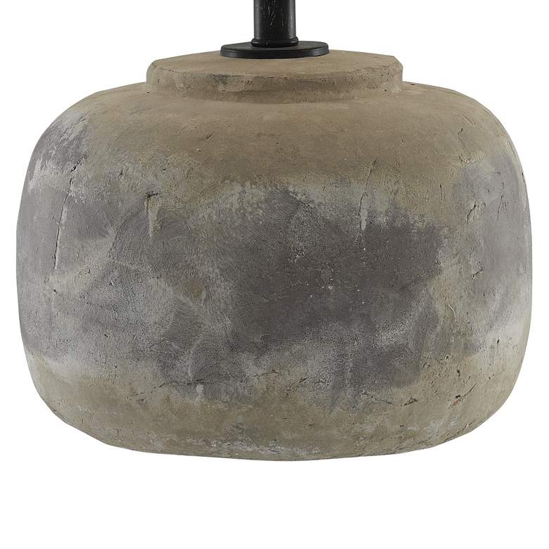Image 3 Currey & Company Beton 20"H Antique Earth Concrete Table Lamp more views
