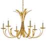 Thumbnail2 of Currey & Company Bette 33" 6-Light Grecian Gold Leaf Chandelier