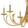 Thumbnail3 of Currey & Company Bette 33" 6-Light Grecian Gold Leaf Chandelier more views